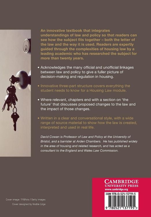 Produktbild: Housing Law and Policy