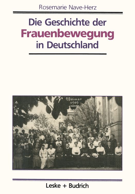 Produktbild: Die Geschichte der Frauenbewegung in Deutschland