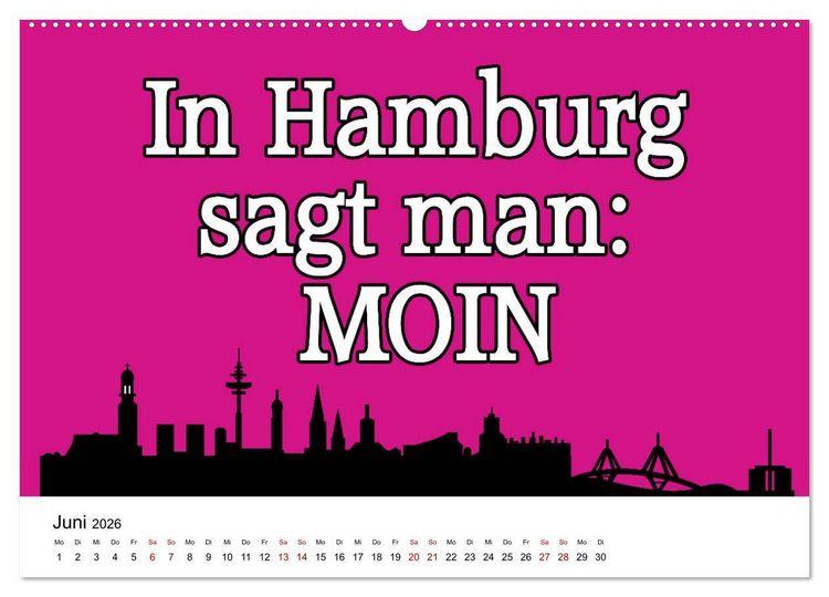 Produktbild: Hamburger Schnack (Wandkalender 2026 DIN A2 quer), CALVENDO Monatskalender