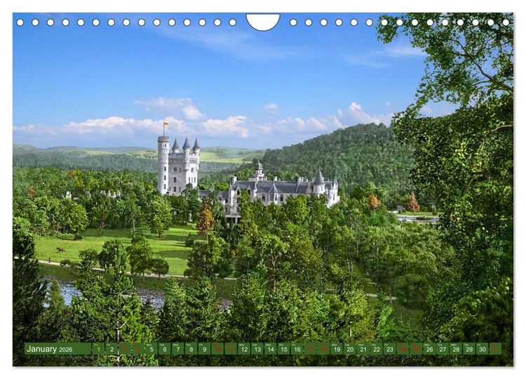 Produktbild: Scotland around 1900 - photos restored and colourised (Wall Calendar 2026 DIN A4 landscape), CALVENDO 12 Month Wall Calendar