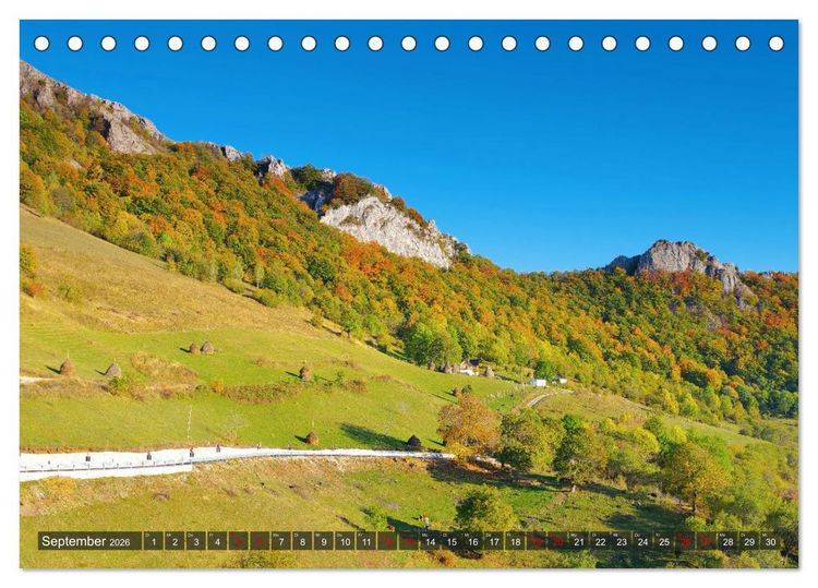 Produktbild: TransApuseni - Sch&ouml;nste Panoramastra&szlig;e in Siebenb&uuml;rgen (Tischkalender 2026 DIN A5 quer), CALVENDO Monatskalender