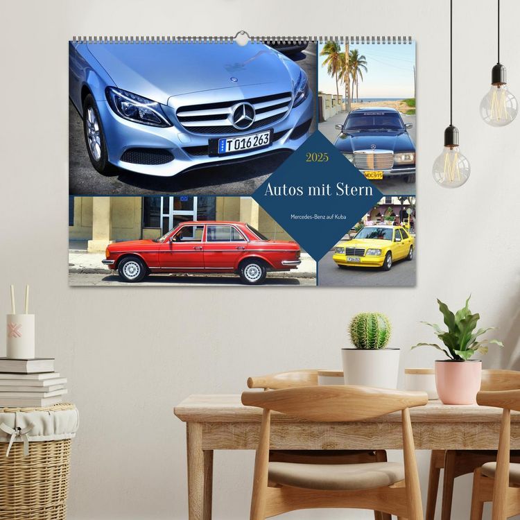 Produktbild: Autos mit Stern - Mercedes-Benz auf Kuba (Wandkalender 2025 DIN A2 quer), CALVENDO Monatskalender