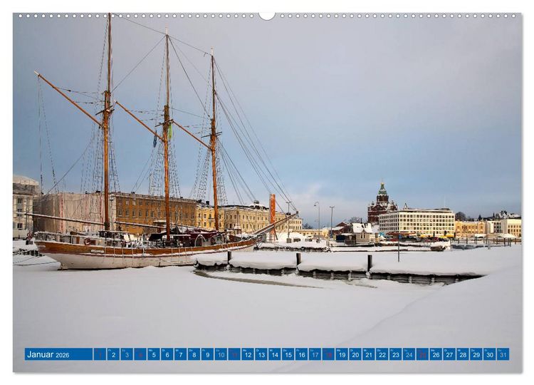 Produktbild: Helsinki - Die lebenswerteste Stadt der Welt (Wandkalender 2026 DIN A2 quer), CALVENDO Monatskalender