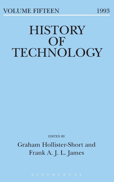 Produktbild: History of Technology Volume 15