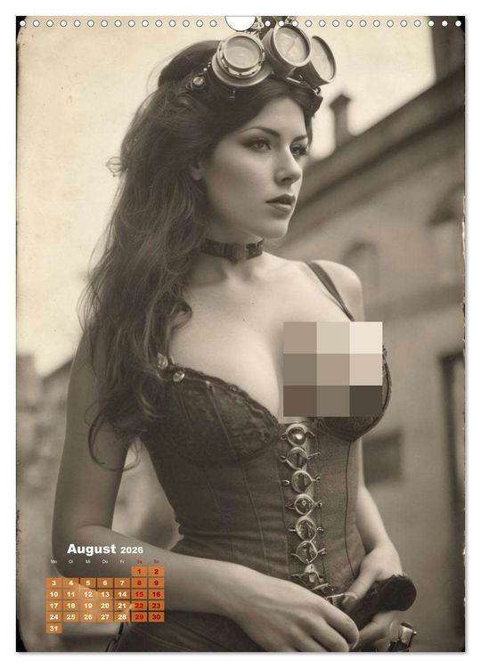 Produktbild: Steampunk erotisch (Wandkalender 2026 DIN A3 hoch), CALVENDO Monatskalender