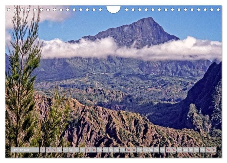 Produktbild: La R&eacute;union, Im Inneren des Vulkans (Wandkalender 2027 DIN A4 quer), CALVENDO Monatskalender