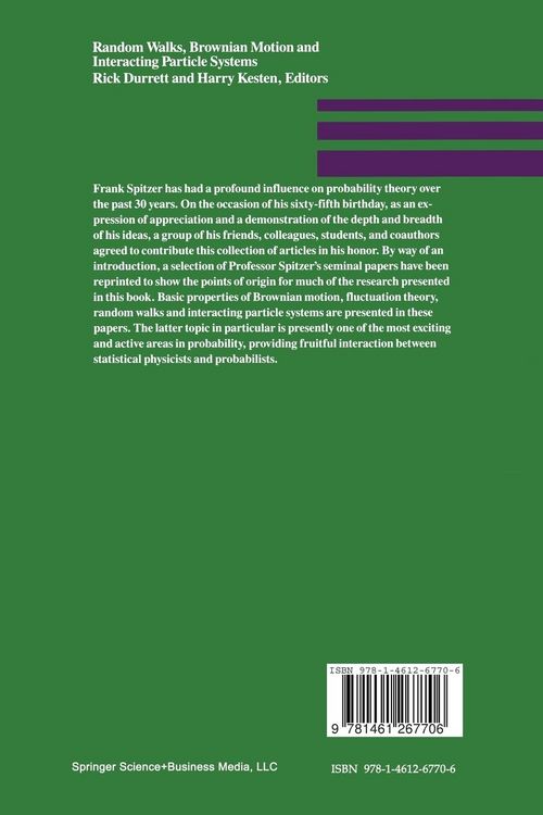 Produktbild: Random Walks, Brownian Motion, and Interacting Particle Systems