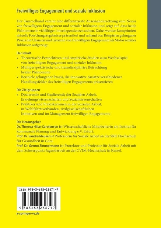 Produktbild: Freiwilliges Engagement und soziale Inklusion