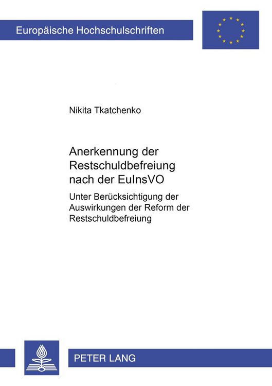 Produktbild: Anerkennung der Restschuldbefreiung nach der EuInsVO