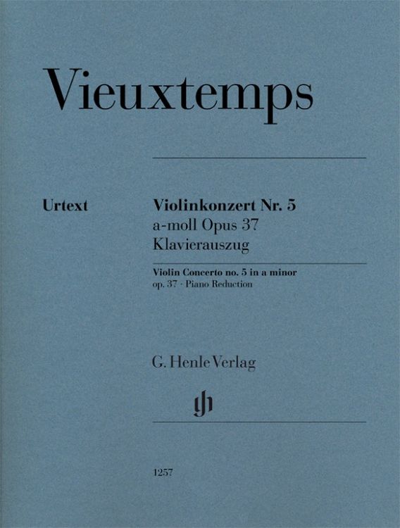 Produktbild: Henry Vieuxtemps - Violinkonzert Nr. 5 a-moll op. 37