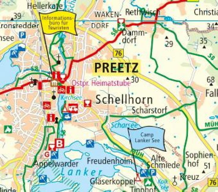 Produktbild: Publicpress Radkarte Holsteinische Schweiz, Kiel, Fehmarn 1:100.000