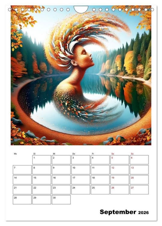 Produktbild: Bl&auml;tter - Visionen (Wandkalender 2026 DIN A4 hoch), CALVENDO Monatskalender