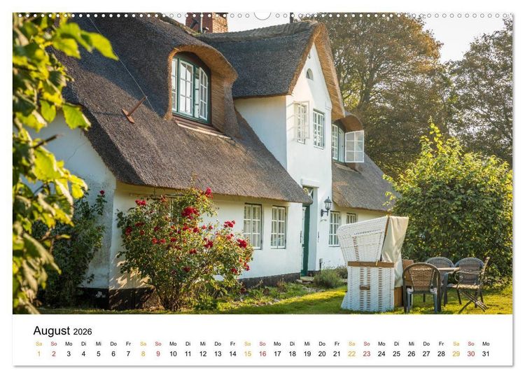 Produktbild: Sylter Friesenh&auml;user (Wandkalender 2026 DIN A2 quer), CALVENDO Monatskalender