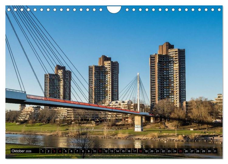 Produktbild: Mannheim Modern. Zeitgen&ouml;ssische Architektur in der Quadratestadt. (Wandkalender 2026 DIN A4 quer), CALVENDO Monatskalender