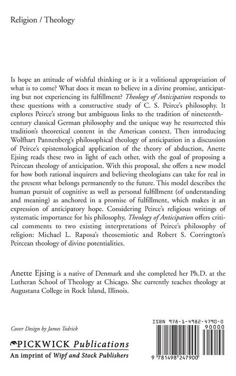 Produktbild: Theology of Anticipation