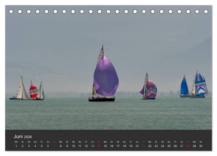 Produktbild: Segelboote auf dem Bodensee (Tischkalender 2026 DIN A5 quer), CALVENDO Monatskalender