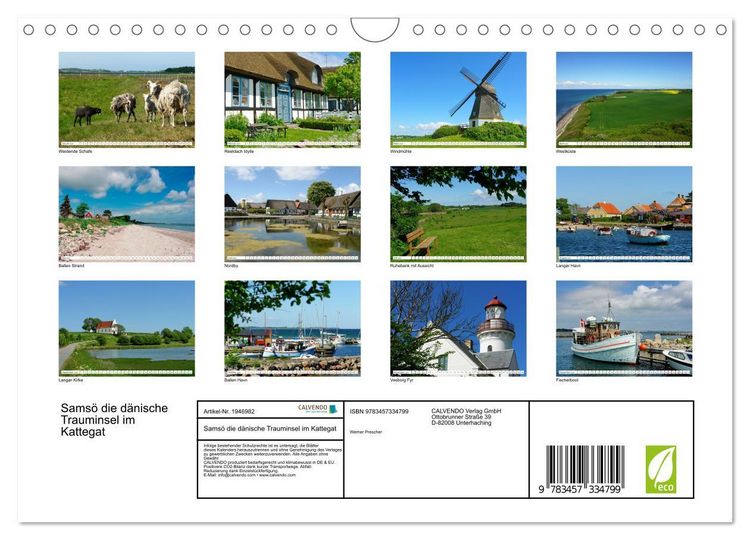 Produktbild: Sams&ouml; die d&auml;nische Trauminsel im Kattegat (Wandkalender 2026 DIN A4 quer), CALVENDO Monatskalender