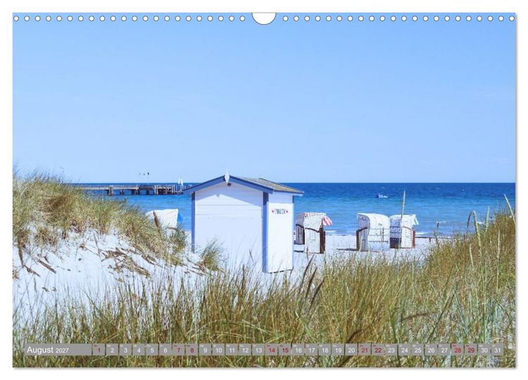 Produktbild: Strandk&ouml;rbe - Lieblinge an Nord- und Ostsee (Wandkalender 2027 DIN A3 quer), CALVENDO Monatskalender