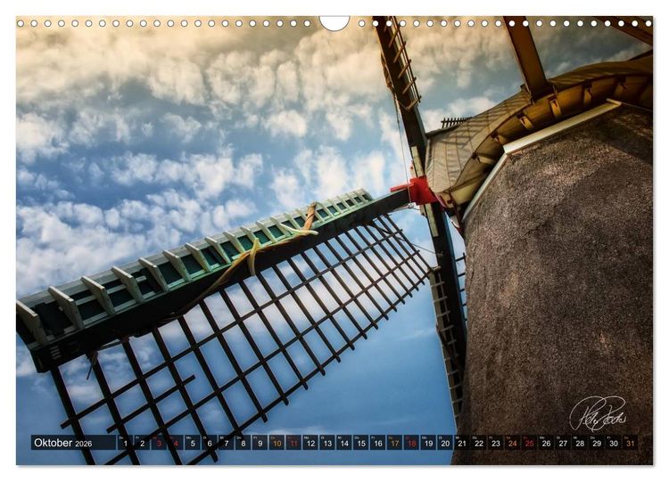 Produktbild: Friesland - Die Friesische M&uuml;hlenstra&szlig;e (Wandkalender 2026 DIN A3 quer), CALVENDO Monatskalender