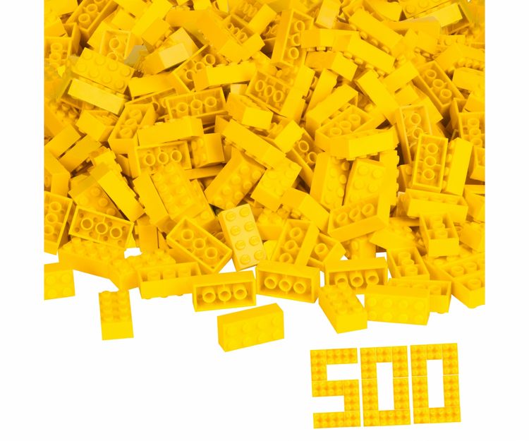 Produktbild: Blox 500 gelbe 8er Steine lose
