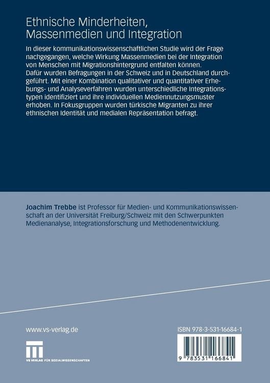 Produktbild: Ethnische Minderheiten, Massenmedien und Integration