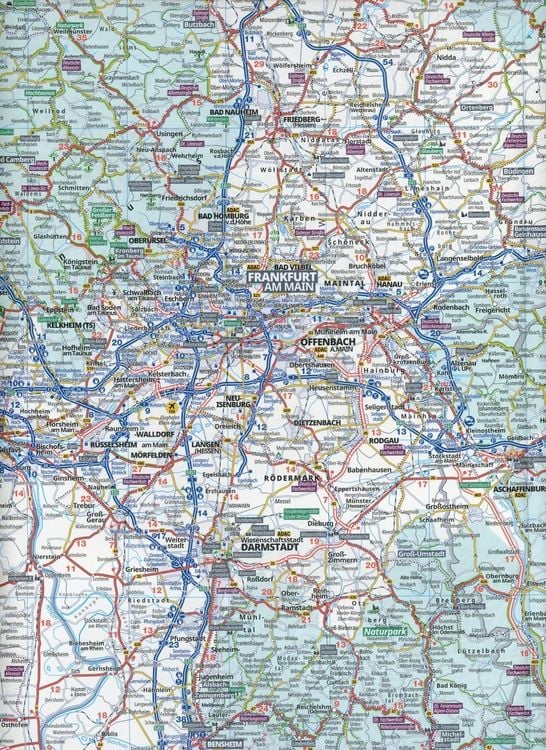 Produktbild: ADAC Bundesl&auml;nderkarte Deutschland 07 Hessen 1:300.000