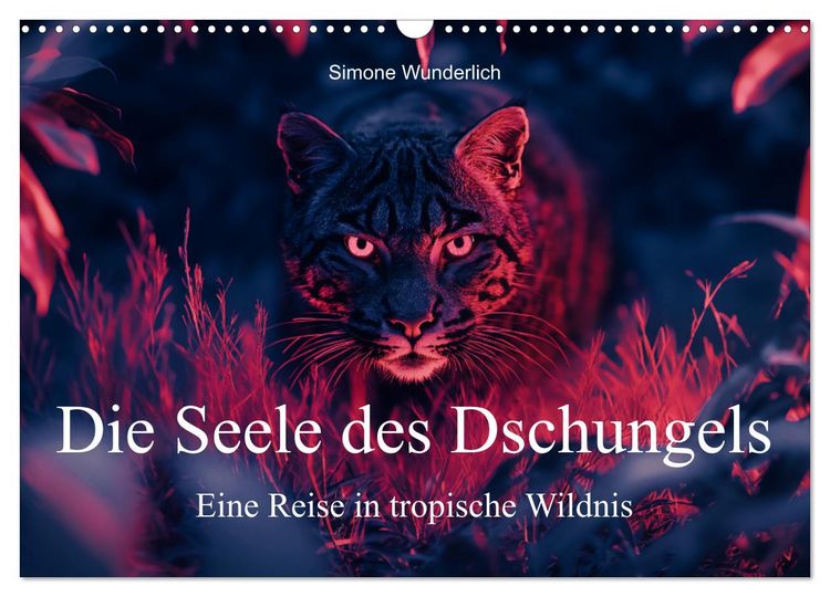 Produktbild: Die Seele des Dschungels - Eine Reise in tropische Wildnis (Wandkalender 2026 DIN A3 quer), CALVENDO Monatskalender