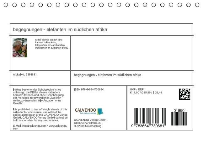 Produktbild: begegnungen - elefanten im s&uuml;dlichen afrika (Tischkalender immerw&auml;hrend DIN A5 quer)