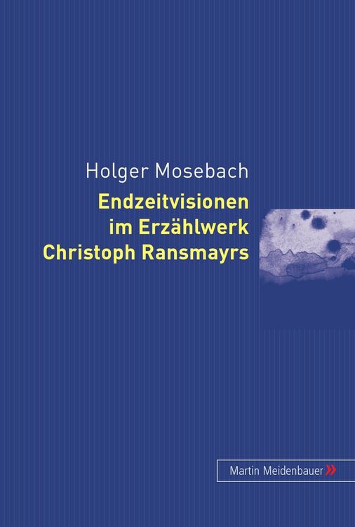 Produktbild: Endzeitvisionen im Erzaehlwerk Christoph Ransmayrs