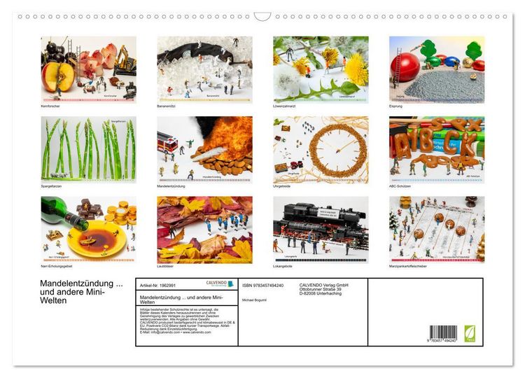 Produktbild: Mandelentz&uuml;ndung ... und andere Mini-Welten (Wandkalender 2026 DIN A2 quer), CALVENDO Monatskalender