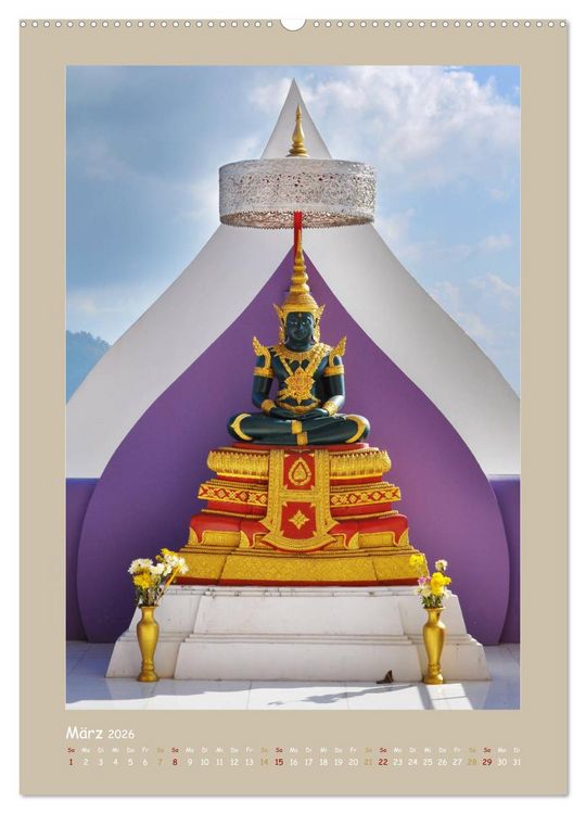 Produktbild: Erlebe mit mir das sonnige Thailand (hochwertiger Premium Wandkalender 2026 DIN A2 hoch), Kunstdruck in Hochglanz