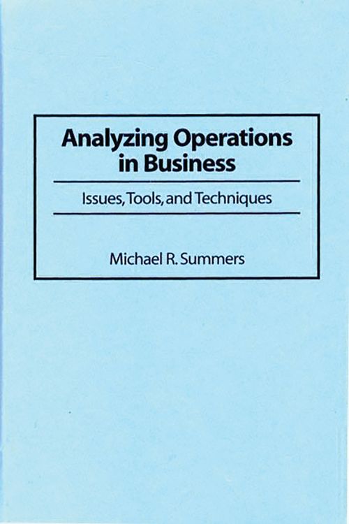 Produktbild: Analyzing Operations in Business