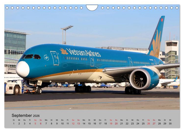 Produktbild: Welt der Flugzeuge - Faszination Luftfahrt 2026 (Wandkalender 2026 DIN A4 quer), CALVENDO Monatskalender