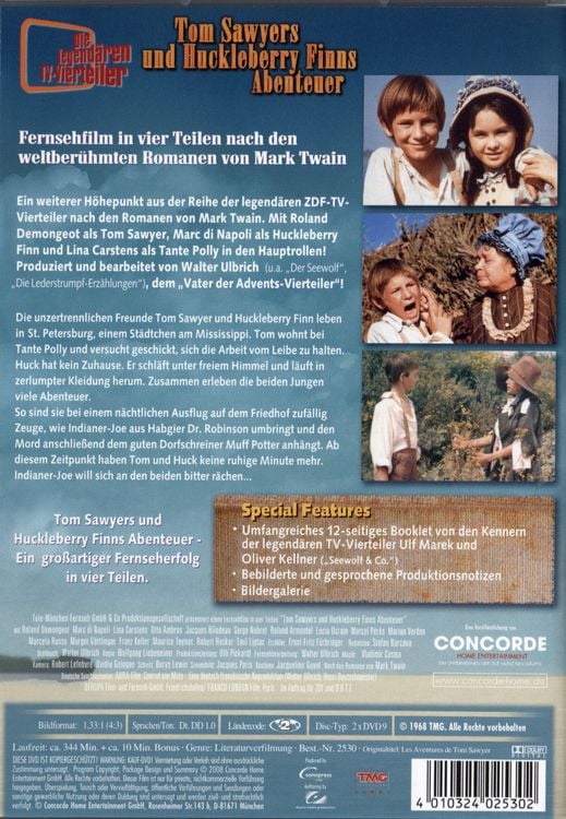 Produktbild: Tom Sawyer und Huckleberry Finns Abenteuer [2 DVDs]