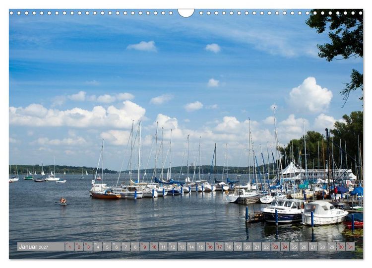 Produktbild: Hausbooturlaub Deutschland - Mecklenburgische Seenplatte (Wandkalender 2027 DIN A3 quer), CALVENDO Monatskalender