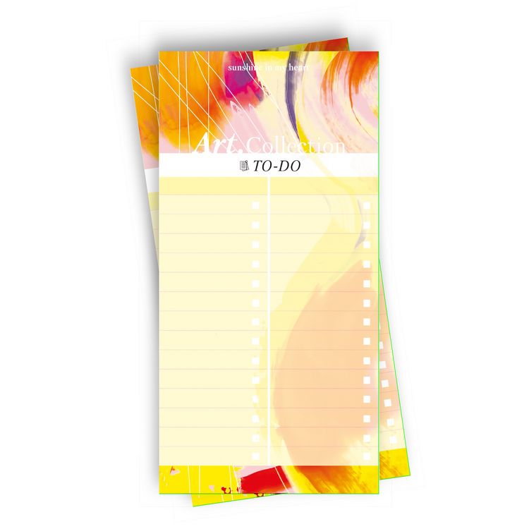 Produktbild: Notizblock-Set f&uuml;r To-Do-Listen. 2 Notizbl&ouml;cke 50 Seiten pro Block mit farbenfrohen Design aus der Art.Collection von Stay Inspired