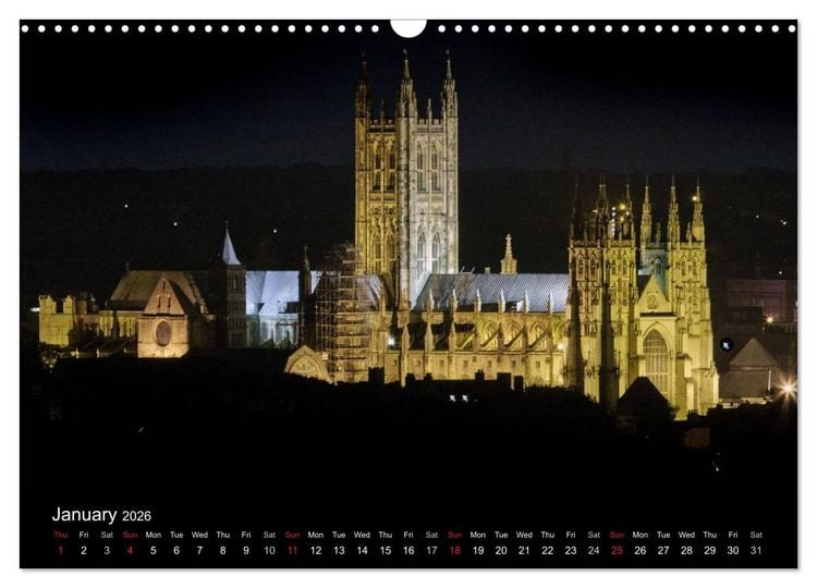 Produktbild: Anglican Cathedrals (Wall Calendar 2026 DIN A3 landscape), CALVENDO 12 Month Wall Calendar
