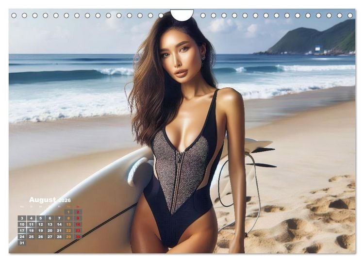 Produktbild: Big Wave Surfen (Wandkalender 2026 DIN A4 quer), CALVENDO Monatskalender