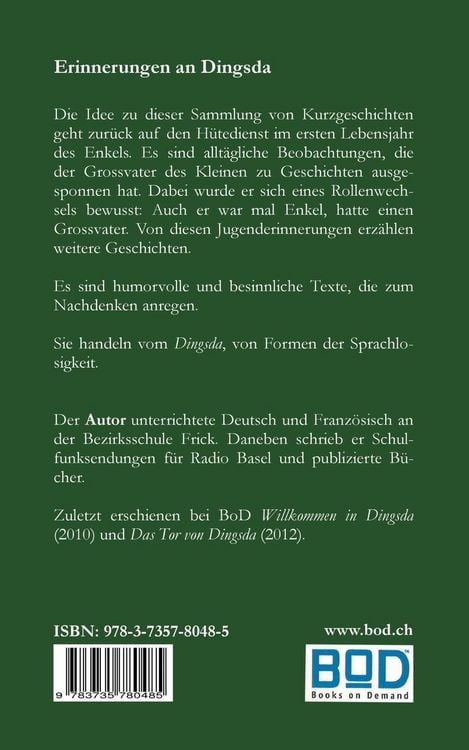 Produktbild: Erinnerungen an Dingsda