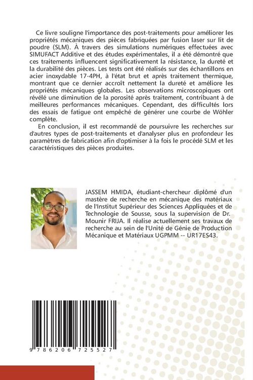 Produktbild: Analyse du comportement m&eacute;canique des pi&egrave;ces imprim&eacute;es en acier 17-4PH