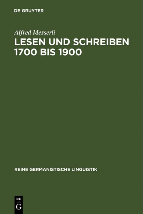Produktbild: Lesen und Schreiben 1700 bis 1900