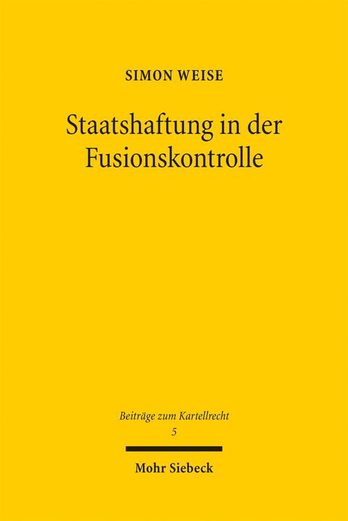 Produktbild: Staatshaftung in der Fusionskontrolle