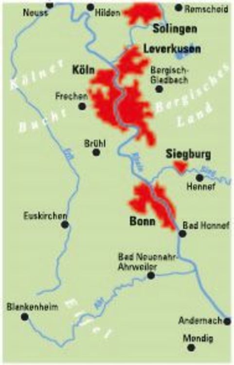 Produktbild: ADFC-Regionalkarte K&ouml;ln/Bonn, 1:75.000, mit Tagestourenvorschl&auml;gen, rei&szlig;- und wetterfest, E-Bike-geeignet, mit Knotenpunkten, GPS-Tracks-Download