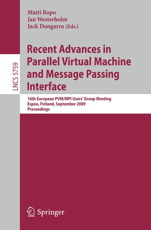 Produktbild: Recent Advances in Parallel Virtual Machine and Message Passing Interface