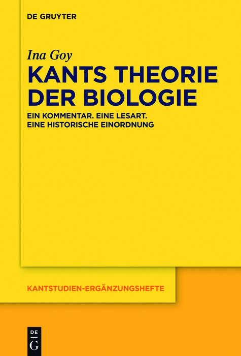 Produktbild: Kants Theorie der Biologie