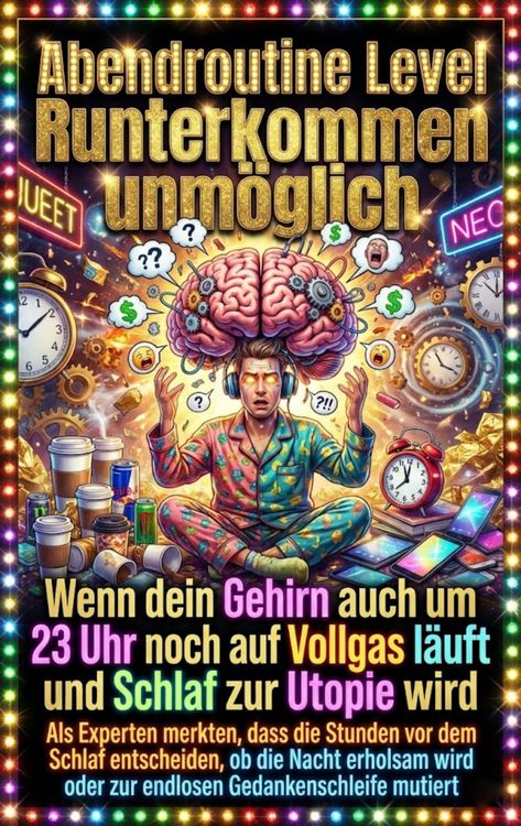 Produktbild: Abendroutine Level Runterkommen unm&ouml;glich: Wenn dein Gehirn auch um 23 Uhr noch auf Vollgas l&auml;uft und Schlaf zur Utopie wird