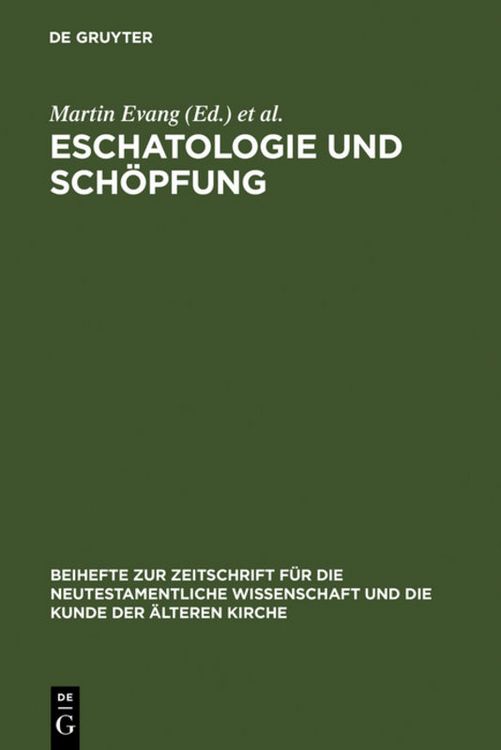 Produktbild: Eschatologie und Sch&ouml;pfung