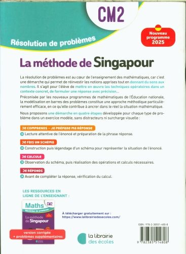 Produktbild: Maths CM2 : la m&eacute;thode de Singapour