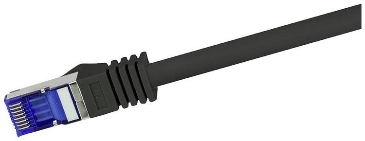 Produktbild: LogiLink C6A043S RJ45 CAT 6a S/FTP 1.50 m Schwarz 1 St.