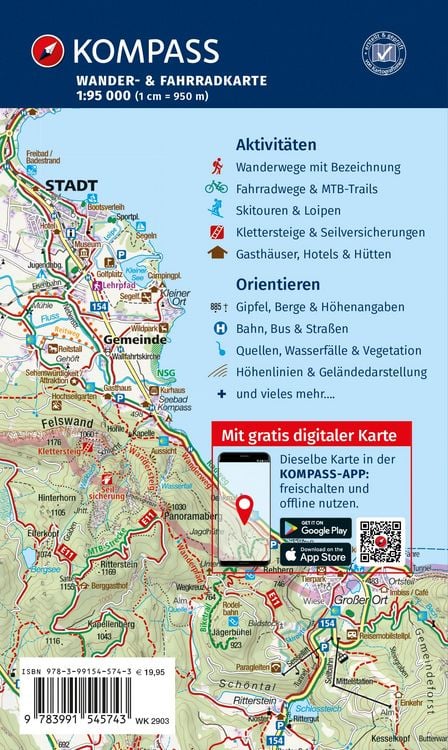 Produktbild: KOMPASS Wanderkarten-Set 2903 Kroatische K&uuml;ste mit Inseln (3 Karten) 1:95.000